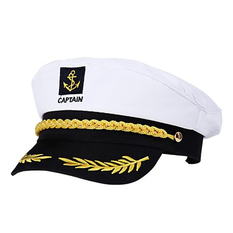 BESTOYARD Casquette de Capitaine Marin (Blanc)