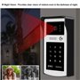 FTSTech 7" Couleur Filaire Vidéo Porte Téléphone RFID Caméra Vidéo Sonnette Système d'Interphone pour Les Appartements à Domicil