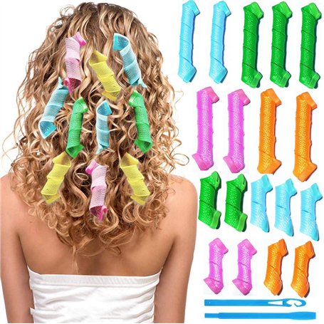 TX 18pcs bigoudis pour cheveux magiques