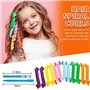 TX 18pcs bigoudis pour cheveux magiques, bigoudis en spirale avec Crochets, Coiffage spirale magique Kit de coiffure pour femme