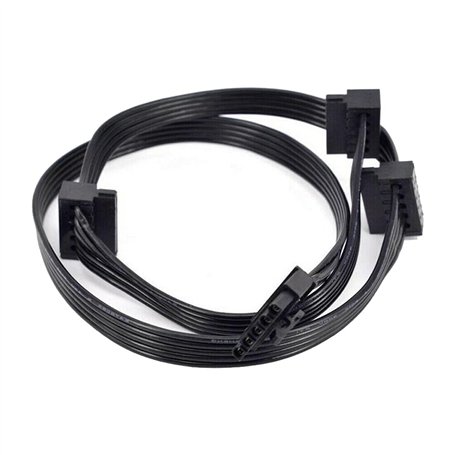 ZAHARA Cable sata Cable Alimentation sata pour Cooler Master VSM750 VSM650 VSM550 SATA Power Supply Cable （5Pin to 3 SATA 70cm）