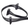 ZAHARA Cable sata Cable Alimentation sata pour Cooler Master VSM750 VSM650 VSM550 SATA Power Supply Cable （5Pin to 3 SATA 70cm）