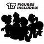Nintendo Super Mario - Calendrier de l'Avent Super Mario avec 24 Surprises - 17 Figurines Articulées 6 Cm + 7 Accessoires – Joue