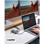 Anker PowerExpand Hub USB C 8 en 1, avec Double HDMI 4K, Alimentation 100 W, Ethernet 1 Gbit/s, 2 Ports de données USB 3.0, Lect