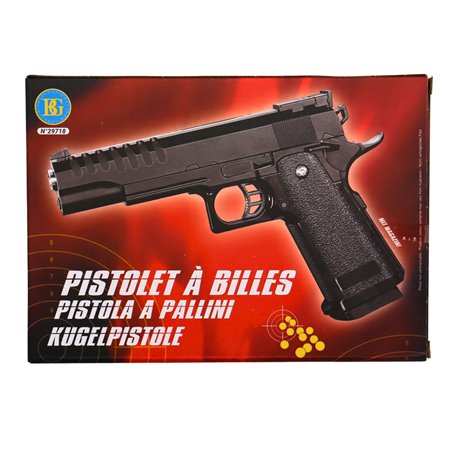 PISTOLET A BILLES SPRING HI CAPA 22CM POUR ENFANTS 0.08 JOULE 29718 AIRSOFT POUR MINEURS