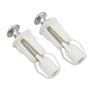 Kissral 2pcs Vis D'expansion pour Couvercle de Toilette Fixation Abattant WC Vis pour Lunette Toilette Ensemble de Fixation Pièc