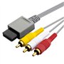 Link-e : Cable Audio Video RCA avec Connecteurs Plaqués Or Compatible avec la Console Nintendo Wii et Wii-U