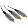 OSTENT AV Audio Vidéo RCA Composite Câble Compatible pour Sony PSP 2000/3000 Slim to TV