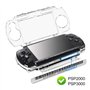OSTENT Clair Cristal Voyage Porter Difficile Cas Couverture Coquille Protecteur Étuis Compatible pour Sony PSP 2000 3000