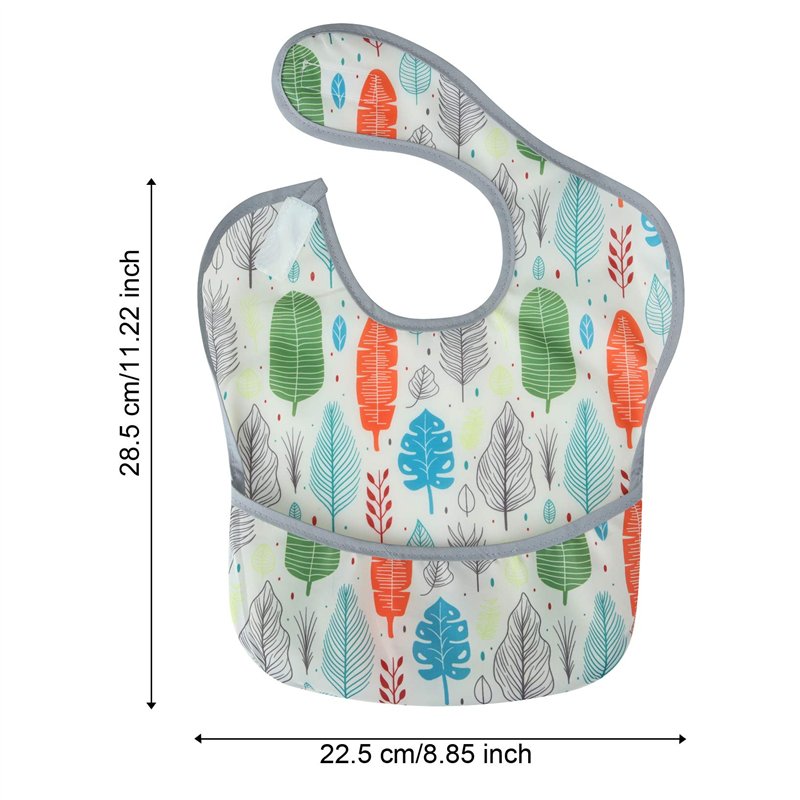 Image secondaire de PandaEar Super léger Bavoirs bébé pour les repas| Lot de 3, Imperméable, Lavable, Étanche Huile Huile et Odeur Résistant| 5-36 m