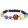 3 X Galaxy Système solaire Bracelet Univers Neuf Planètes Étoile Perles De Pierre Naturelle Bracelets Bracelets Bracelets Réglab