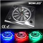 Wowled Ventilateur, refroidisseur LED RVB, Support pour Playstation 4, Accessoire avec mini-contrôleur pour consoles et ordinate