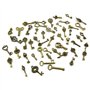 YMWALK Antique Bronze Clés Charme Pendentifs Ensemble Formes Aléatoires Tailles Charms Clé Accessoires Faits À La Main pour la F