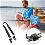 DONQL Sangle de Pêche pour Canne à Pêche - Longueur Réglable(77-137cm) Sangle Velcro Sangle Scratch Sangle de Transport Fourreau