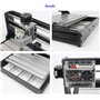 RATTMMOTOR CNC 3018 Pro Max Machine à graver 3 axes GRBL Control ER11 3018 Pro-M Fraiseuse pour bois PVC PCB Gravure DIY