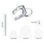 Charniere Abattant WC, Kit Fixations Remplacement pour WC Abattant, Charnière WC Fixations, pour Sièges de Toilette en Résine de