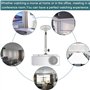 RMENOOR Support Universel Vidéoprojecteur Support Mural Projecteur Plafond Vidéoprojecteur avec Hauteur Réglable pour Mini Proje