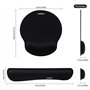 Umitive Tapis de Souris Ergonomique and Repose Poignet Clavier, Poignet Support en Mousse Mémoire, Base Antidérapant, Imperméabl