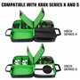 USA Gear Xbox Étui - Étui pour Console Compatible avec Xbox Series X Et Xbox Series S avec Intérieur Personnalisable pour Manett