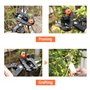 Housolution Sécateur à Jardin/Ciseaux de Greffage 2 en 1, 3 Lames de Greffe Remplaçables (Coupe en V/en Ω/en U) Jardinage Profes
