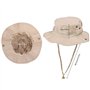 Amoyeric Unisexe Chapeau de Soleil Chapeau de Brousse Chapeau de Protection pour pêcheur Voyager Pêche Chapeau Anti-UV (Khaki)