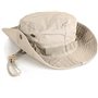 Amoyeric Unisexe Chapeau de Soleil Chapeau de Brousse Chapeau de Protection pour pêcheur Voyager Pêche Chapeau Anti-UV (Khaki)