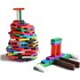 YIQI Ensemble de Blocs de Dominos en Bois coloré 120pcs, Jeu de Jeu éducatif pour Enfants