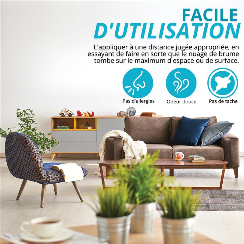 Image secondaire de EOS (1 litre) Élimine l'odeur du tabac, de la fumée instantanément. Produit anti-tabac, neutralise les odeurs spécialisé dans l'