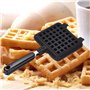 OFKPO Gaufrier Manuel, Moule à Gaufres en Aluminium pour Cuisinière avec Revêtement Intérieur Antiadhésif et Poignée