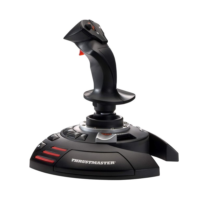 Thrustmaster T.Flight Stick X - Joystick ergonomique de simulateur de vol avec résistance réglable et large repose-main pour PC