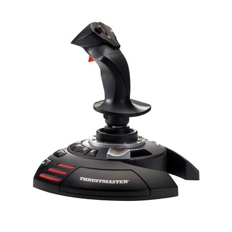 Thrustmaster T.Flight Stick X - Joystick ergonomique de simulateur de vol avec résistance réglable et large repose-main pour PC
