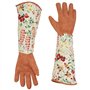 Ruibo Cuir Rose Gants de Jardinage/Thorn Proof d'élagage Gants avec résistant aux Crevaisons Manches Longues Polyester Imprimé M
