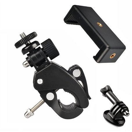 ShipeeKin Support de Serrage de Montage de Tube à dégagement Rapide et Clip de Smartphone pour Gopro Hero Series