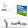 Drsn Support Vidéoprojecteur Plafond Réglable 35-60cm -Jusqu'à 3 kg -Pivotant à 360°, pour Mini Projecteur Caméras CCTV DVR- All