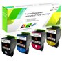 GREENPRINT Cartouches de Toner Compatibles 4 Couleurs CX410 CX510 Haute Capacité 4000 Pages BK
