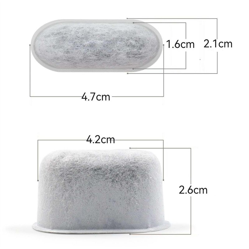 Image secondaire de Lot de 12 filtres à eau à charbon de rechange compatibles pour cafetières – Compatible avec toutes les machines à café