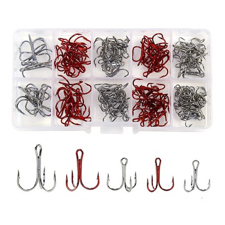 Hamecon Peche Triples de 130Pcs