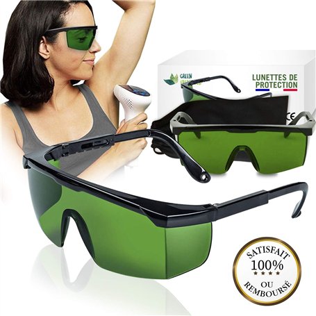 Green Frenchies G.F. Lunettes Anti Lumiere Pulsée - Lunettes de Protection IPL
