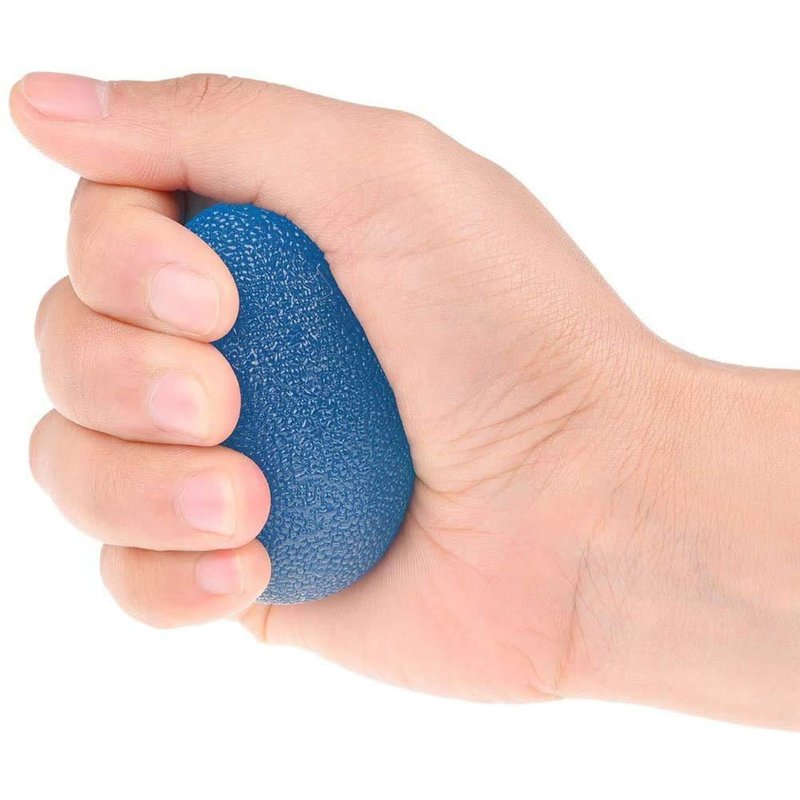 Image secondaire de VOARGE Lot de 3 balles de préhension en forme d'œuf pour soulager la pression, renforcer la main et les doigts et soulager les d