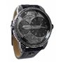 Diesel Montre Mini Daddy à trois aiguilles en acier inoxydable pour homme, noire