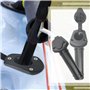 WMYCONGCONG Lot de 2 Support de Canne à pêche pour Kayak Support de Canne à pêche encastré en Plastique pour Kayak, Bateau et ca