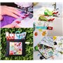Pince Couture,Lot de 50PCS Clips Pinces en Plastique,Pinces à Tissu pour Reliure Couture Artisanat Couleurs Assorties 2.7 * 1 *