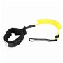 Planche de Surf Laisse Stand up Paddle Board enroulé Printemps Laisse Jambe Pied Corde Surf Laisse 5mm(Jaune),braceletde Maintie