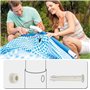 ZDNT 10 Pièces Goupilles en Plastique pour Intex Round Metal Frame Pools Pièces de Rechange pour Joints de Piscine pour Joints d