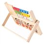 OFKPO Boulier d'apprentissage en Bois, Jouet Montessori 5 Ans Boulier Montessori pour Enfants