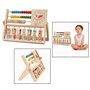 OFKPO Boulier d'apprentissage en Bois, Jouet Montessori 5 Ans Boulier Montessori pour Enfants