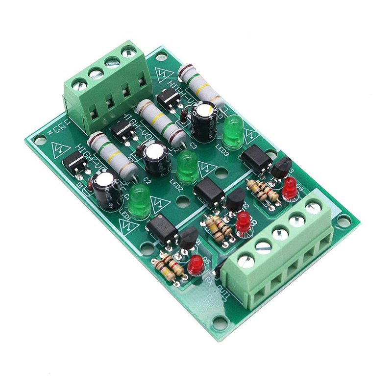 DollaTek Module d'isolation optocoupleur à 3 canaux, module de test de carte isolée AC 220 V sans support de carte PCB module de