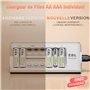 pour Charger 1-8pcs AA AAA Ni-MH Ni-CD Piles Rechargeables