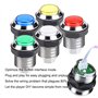 EG STARTS Classique Arcade DIY Kits USB Encoder Pour PC Joystick + 8 façons Stick + Chrome Plaqué LED Illuminé Bouton Poussoir 1