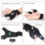 GuDoQi Gants de Pêche Extérieur Gants de Lampe de Poche LED pour Réparer et Travailler dans Les Ténèbres, la Pêche, Le Camping e